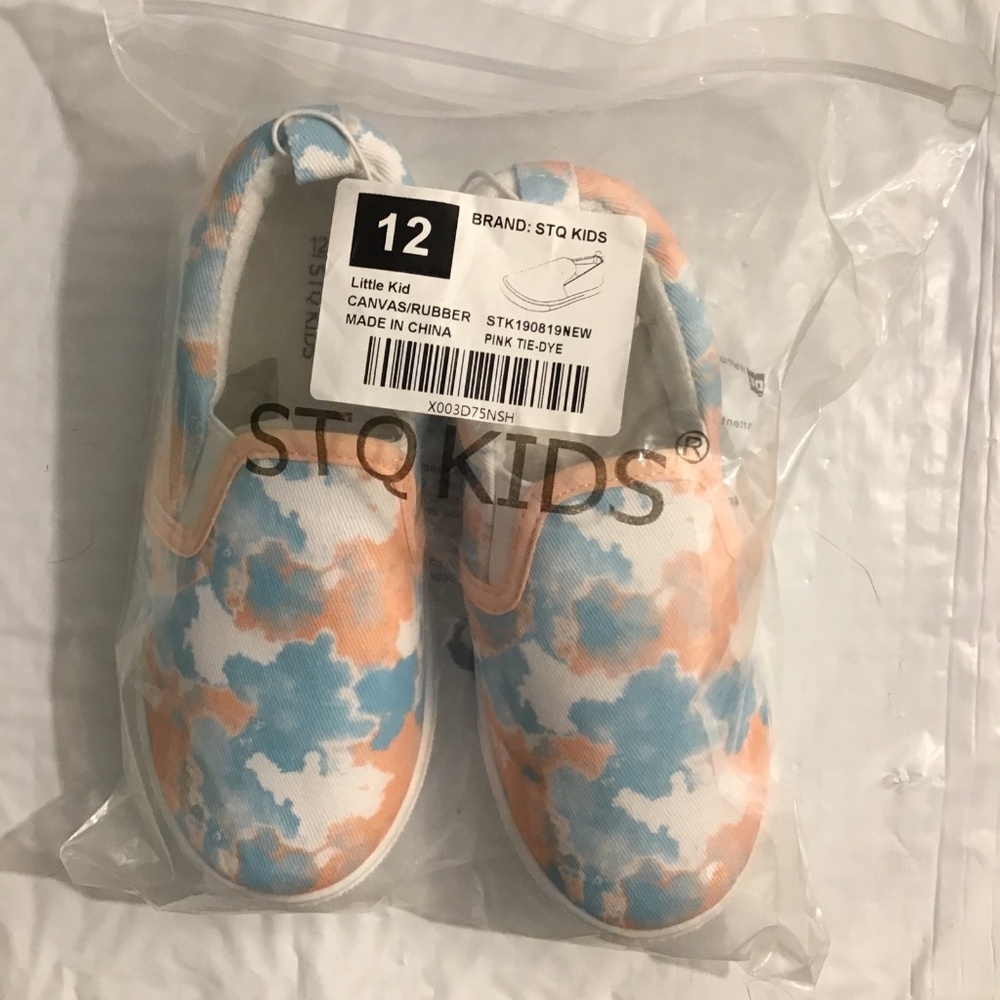 STQ Girls Slip On Canvas Sneakers